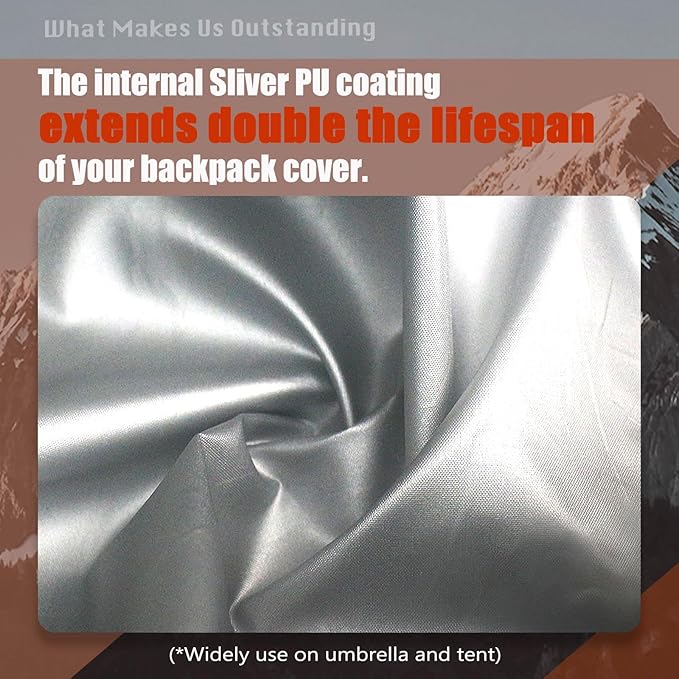 Frelaxy Waterproof Backpack Rain Cover, 10000mm Waterproof Level, Upgraded - Image 3