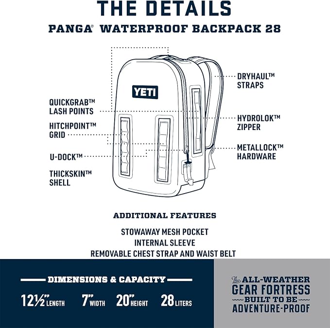 YETI Panga Series Airtight, Waterproof, Submersible Bags, Panga 28 - Image 2