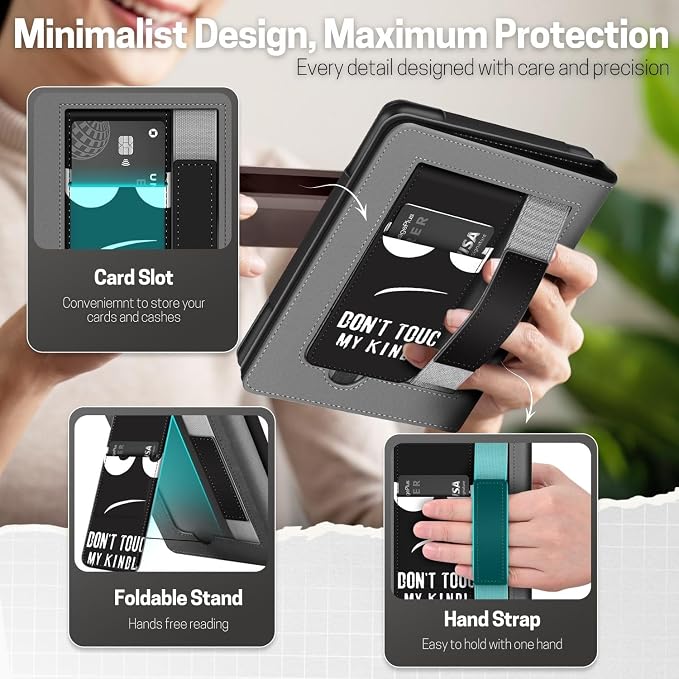 TNP Stand Case with Strap for Kindle Paperwhite 12th Gen 2024 / Kindle - Image 3