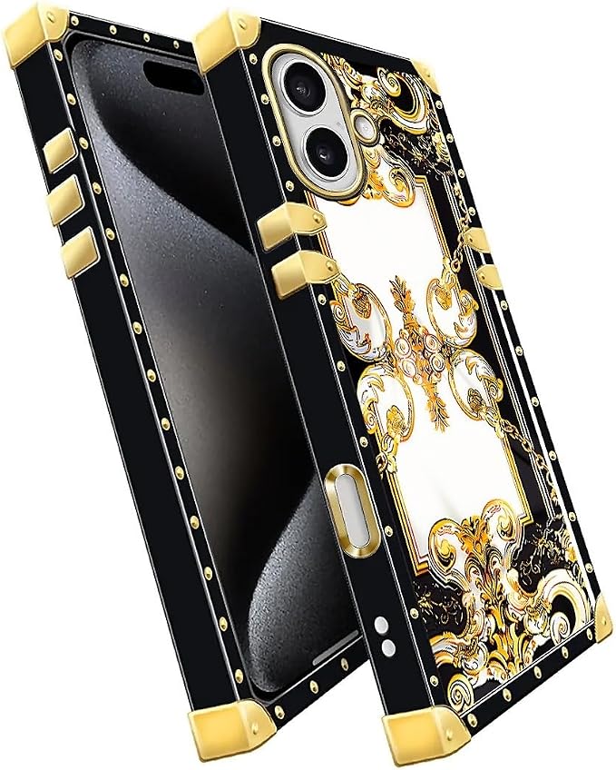 for iPhone 17 Case Luxury Golden Decoration - Image 3