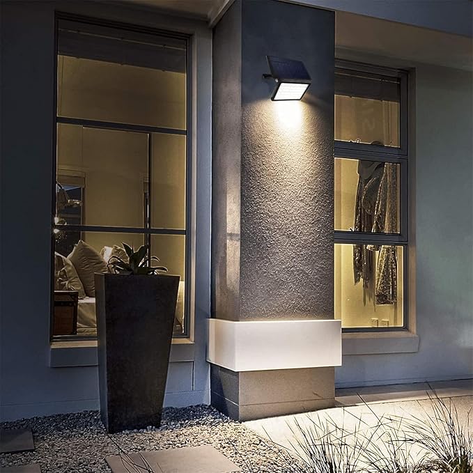 JACKYLED 1000 Lumens 299 LED Solar Lights Outdoor Bright Solar Dusk to Dawn - Image 2