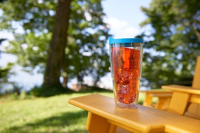 Tervis Made in USA Double Walled Clear & Colorful Lidded Insulated Tumbler Cup - Image 2
