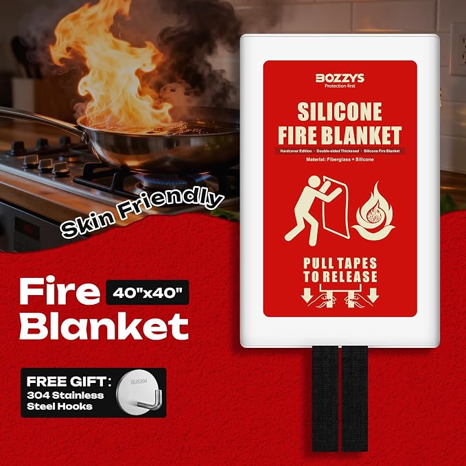 Fire Blanket | Not Prickly Prepared Fire Suppression | 40"x40" Fire Blankets - Image 2