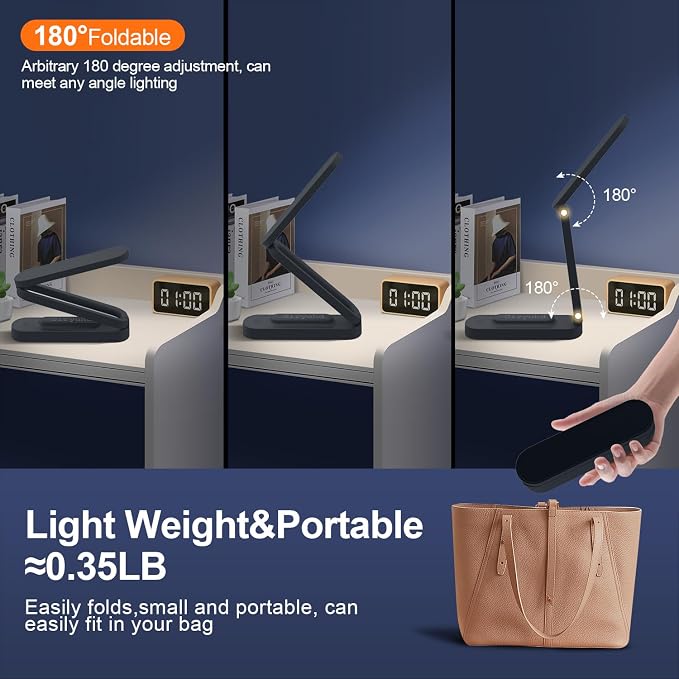 Giryuhd LED Desk Lamp for Office Home & Battery Operated Lamp Rechargeable Lamp - Image 3