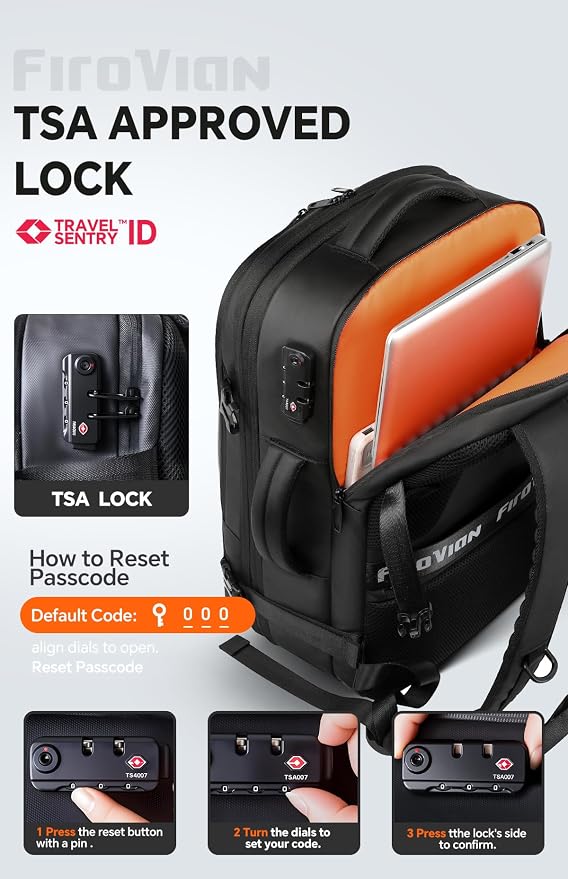 Vacuum Backpack Travel, 70L Expandable Carry On Backpack - Image 9