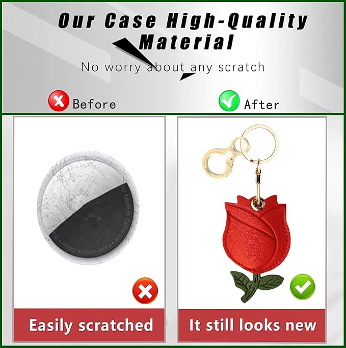 Leather Keychain Holder Case Compatible - Image 4