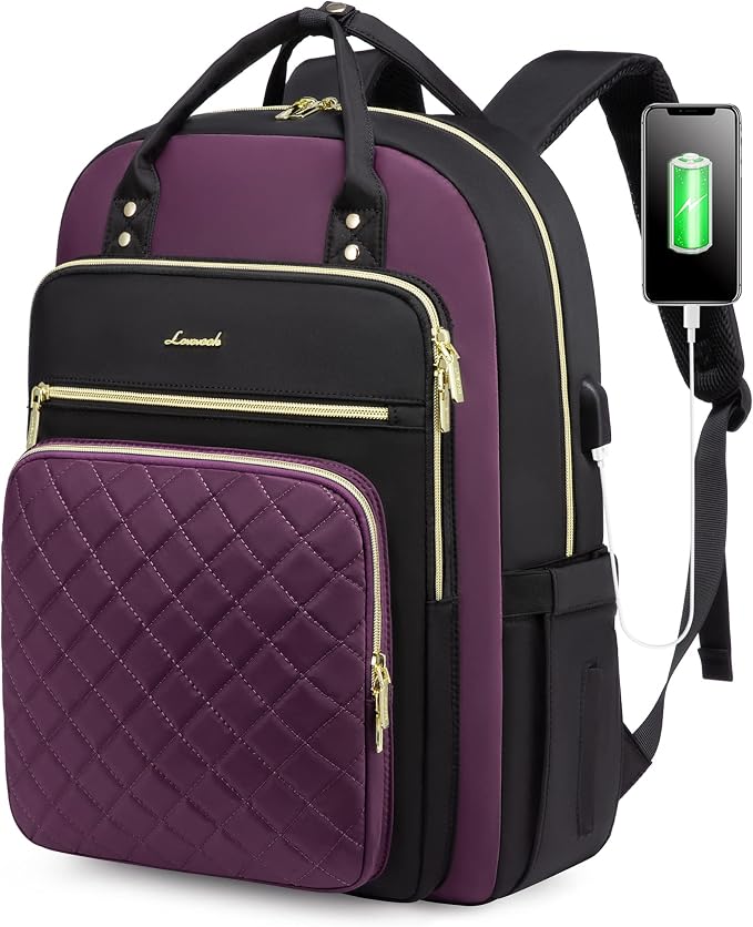 LOVEVOOK Laptop Backpack Purse for Women, Water Resistant Lightweight Daypacks - Image 8