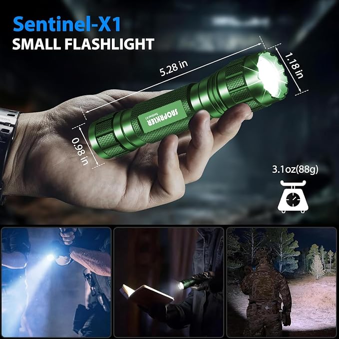SAOPRKLER Tactical Flashlight 1200 High Lumen Duty Belt Flashlight - Image 4
