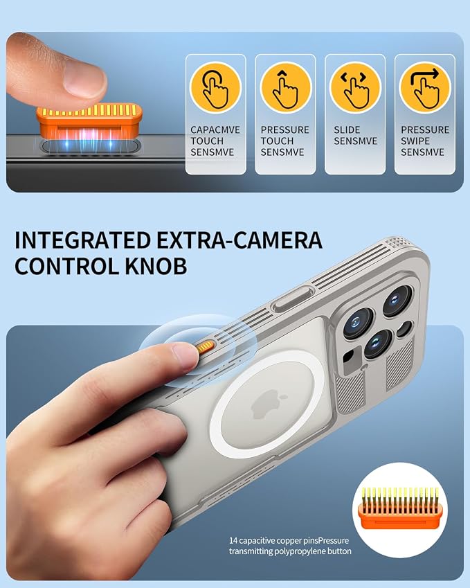 Lanhiem Magnetic for iPhone 16 Pro Max Case, IP68 Waterproof Dustproof Case - Image 4
