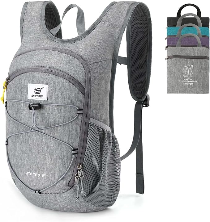 SKYSPER 15L/20L Foldable Hiking Backpack Lightweight Packable Travel Daypack by SKYSPER