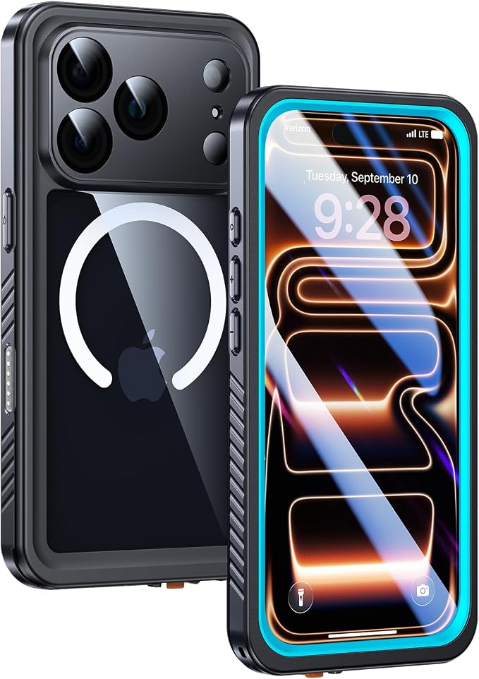 Lanhiem Magnetic for iPhone 17 Pro Max Case Waterproof, Built in Screen by LanhiemHome