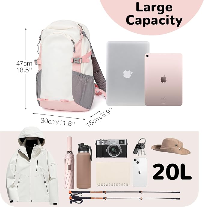 Small Hiking Backpack with Chest Strap - Image 3