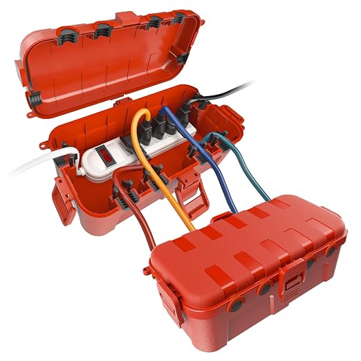 Flemoon Outdoor Electrical Box Waterproof, Medium Weatherproof Electrical Box by FLEMOON