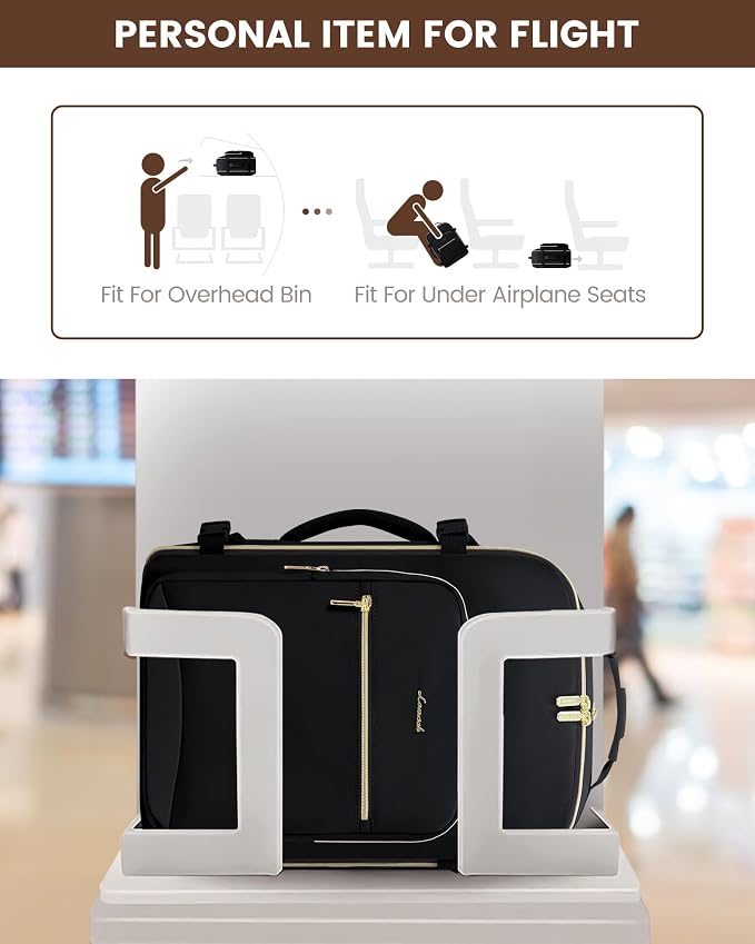LOVEVOOK Travel Backpack for Women & Men 50L, Airline Approved Carry On - Image 4