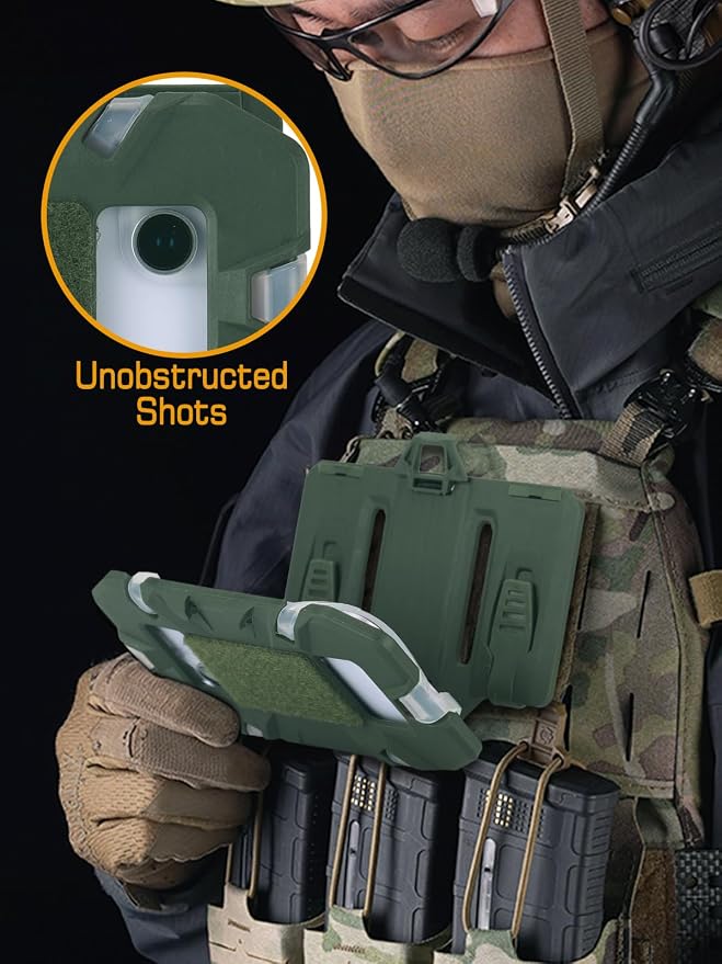 Tactical Gear Plate Carrier Vest Accessories Phone Chest Mount Holder - Image 4