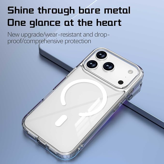 Magnetic Designed for iPhone 17 Pro Case Clear - Image 5