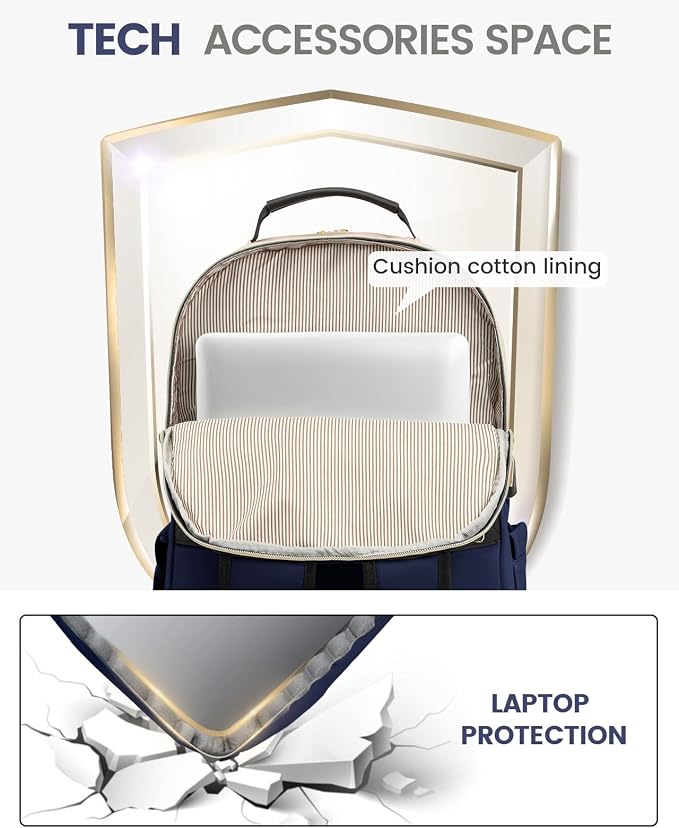 LOVEVOOK Laptop Backpack for Women, 17 Inch Large Capacity Travel Computer Work - Image 7