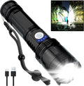 BERCOL Rechargeable Flashlights High Lumens, 90000 Lumens Super Bright LED by BERCOL