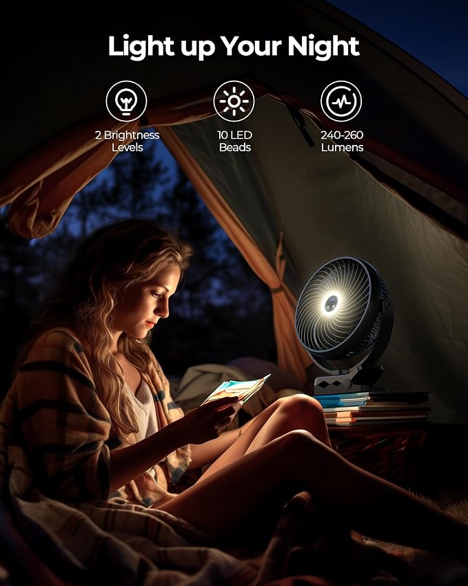 Koonie 10000mAh Portable Clip on Fan - Image 6