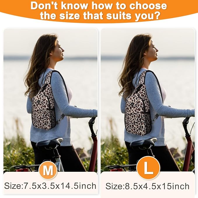 Pritent Crossbody Bags for Women Men Trendy Sling Bag Backpack Casual Chest Bag - Image 6