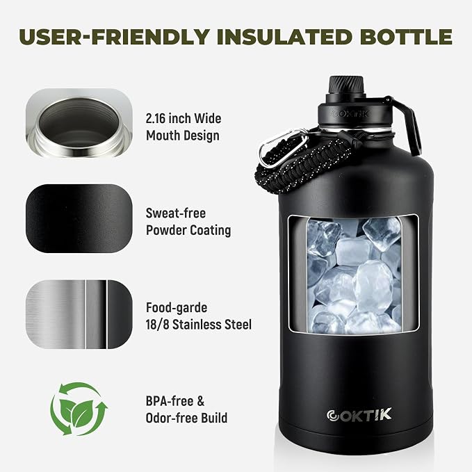 COKTIK 128oz Insulated Water Bottle - Image 2