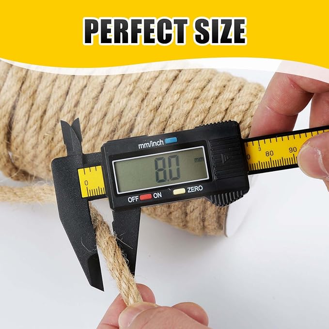 Natural Jute Twine, 8MM x 50FT Jute Rope Roll, Heavy Duty Thick Twine - Image 4