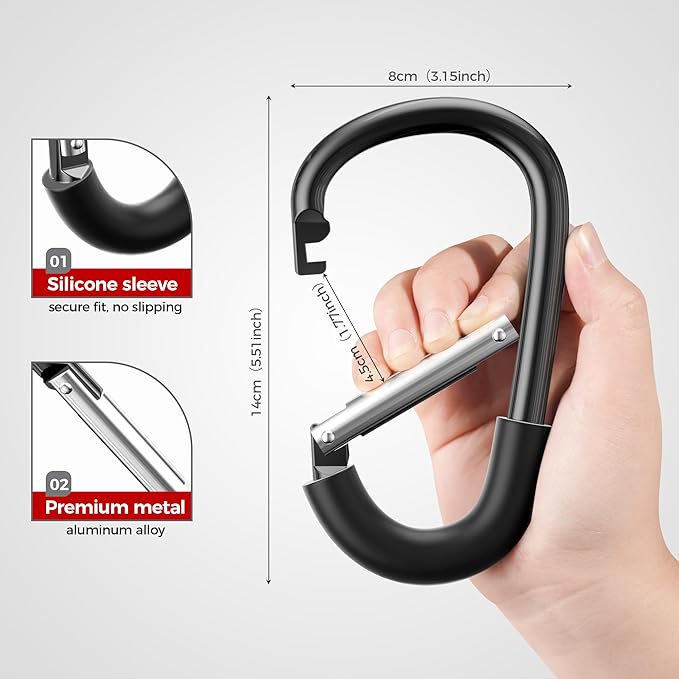 SURDOCA Stroller Hooks, Universal Stroller Clips and Hooks, Mommy Hook - Image 3
