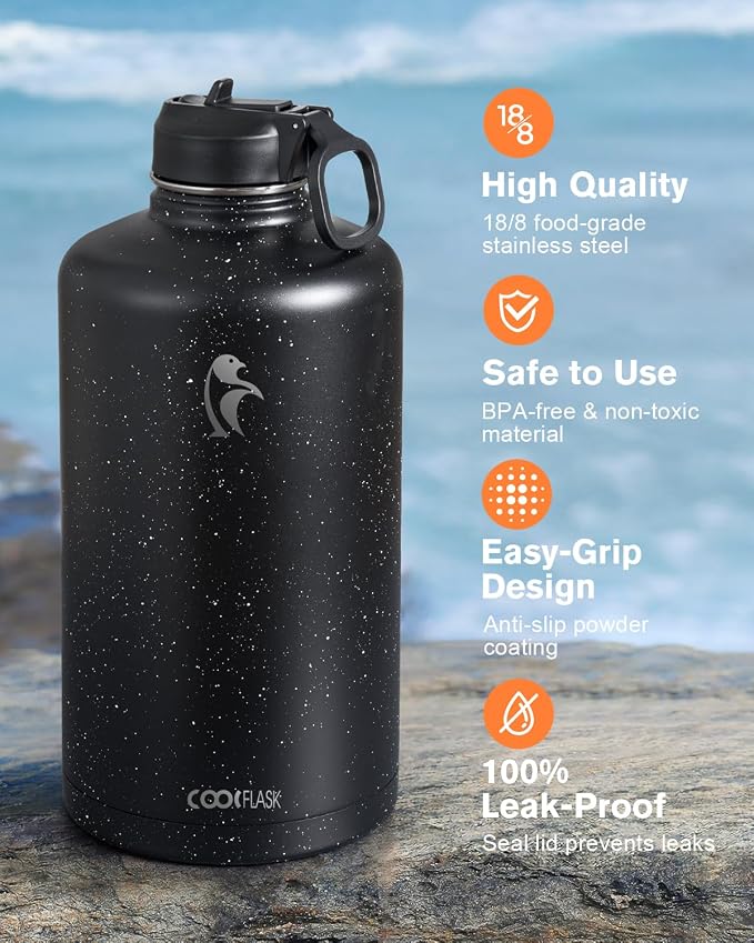 Coolflask 128 oz Gallon Water Bottle Insulated - Image 3