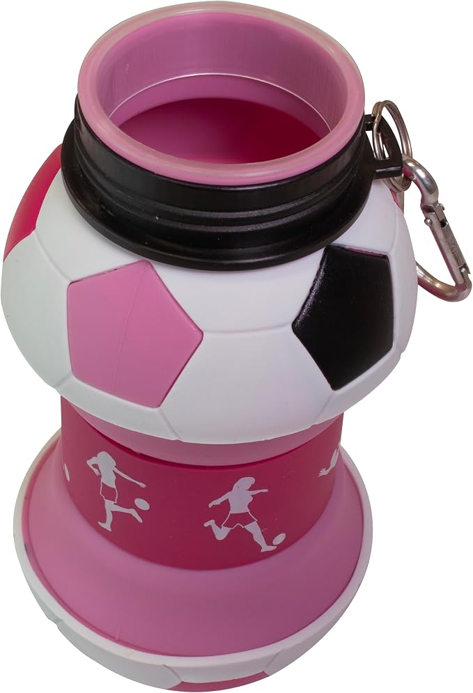 Maccabi Art Clip-On Collapsible BPA-Free Silicone Soccer Ball Water Bottle - Image 5