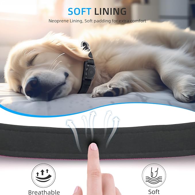 Upgraded AirTag Dog Collar, IP68 Waterproof Air Tag Dog Collar Holder, - Image 5