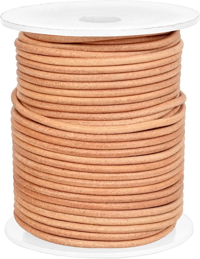 GENIQUE Real/Genuine Round Leather String Cord - Image 2