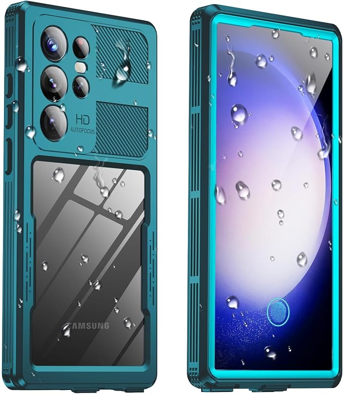 for Samsung Galaxy S23 Ultra Waterproof Case, Magnetic Heavy Duty Military by Haireca