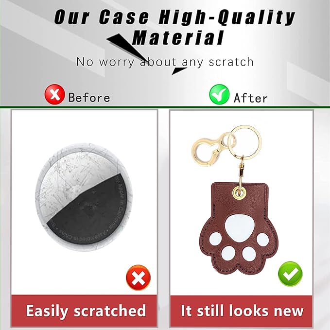 Leather Keychain Holder Case Compatible - Image 4