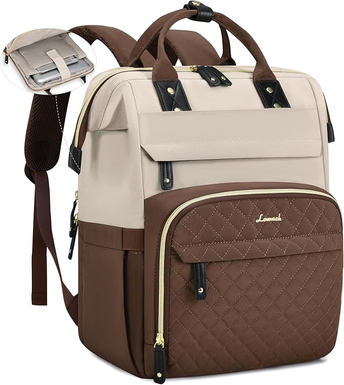 LOVEVOOK Laptop Backpack for Women, 15.6 inch Waterproof Nurse Bag Teacher Work by LOVEVOOK