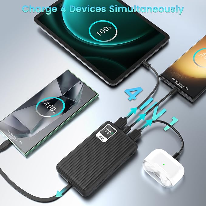 25W Super Fast Charging Portable Charger Power Bank - Image 4