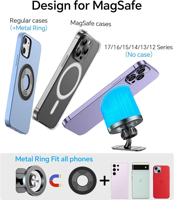 Kaistyle for Magsafe Car Mount【20 Strong Magnets】Magnetic Phone Holder for Car - Image 7