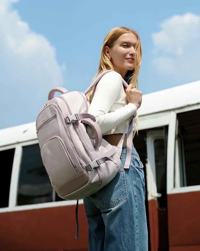 LOVEVOOK Travel Backpack For Women, 40L Carry On Backpack Flight Approved - Image 2