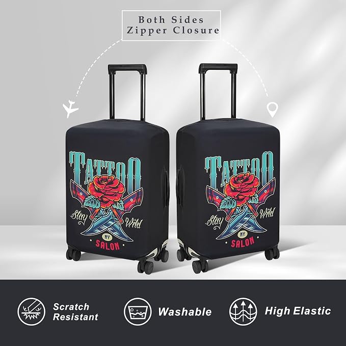 Explore Land Travel Luggage Cover Suitcase Protector Fits 31-32 Inch Case - Image 2