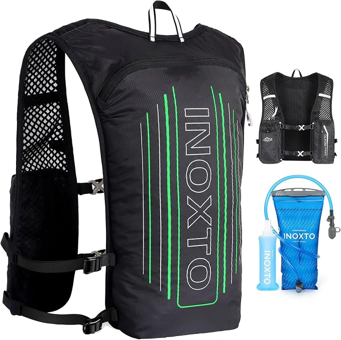 INOXTO Running Hydration Vest Backpack, Lightweight Insulated Pack by INOXTO