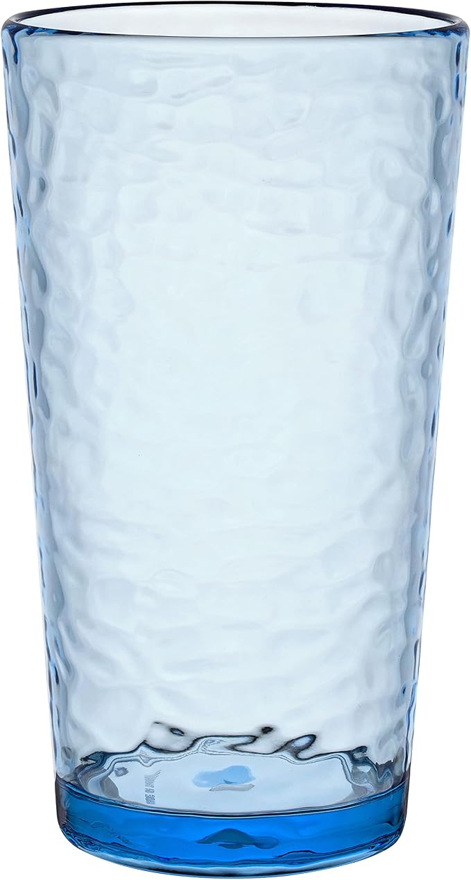 KLIFA- NICE- 20 ounce, Acrylic Highball Drinking Glasses, Stackable Plastic by KLIFAHome