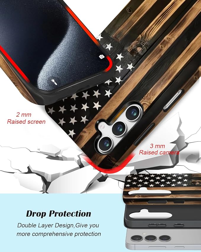 Compatible for Samsung Galaxy S26 5G Case, Dual Layer Heavy Duty 2 in 1 - Image 3