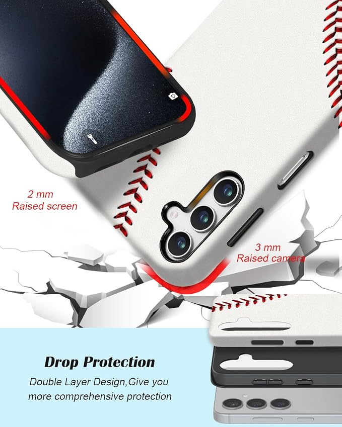 Compatible for Samsung Galaxy A36 5G Case, Dual Layer Heavy Duty 2 in 1 - Image 3
