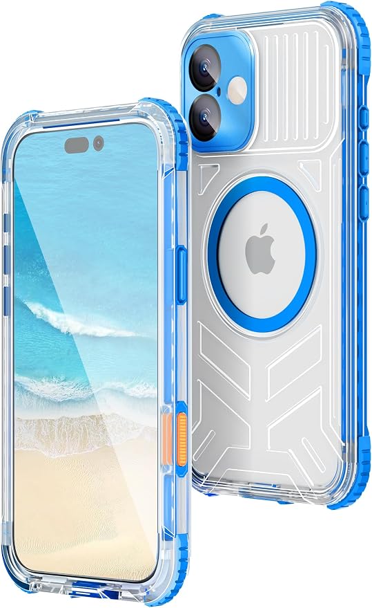 WIFORT for iPhone 16 Plus Waterproof Case, Fit for Magsafe Full Body Magnetic by WIFORT