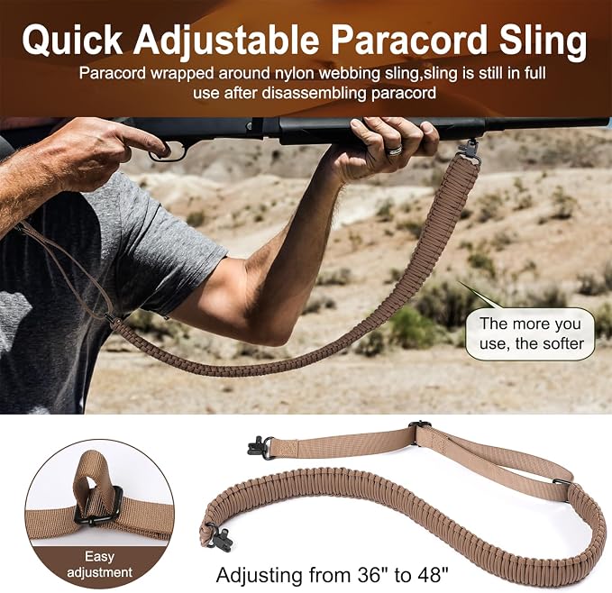 VVAAGG Two-Point Paracord Rifle Sling - Image 5