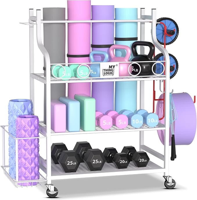 Mythinglogic Yoga Mat Storage Racks, Home Gym Storage Rack by Mythinglogic
