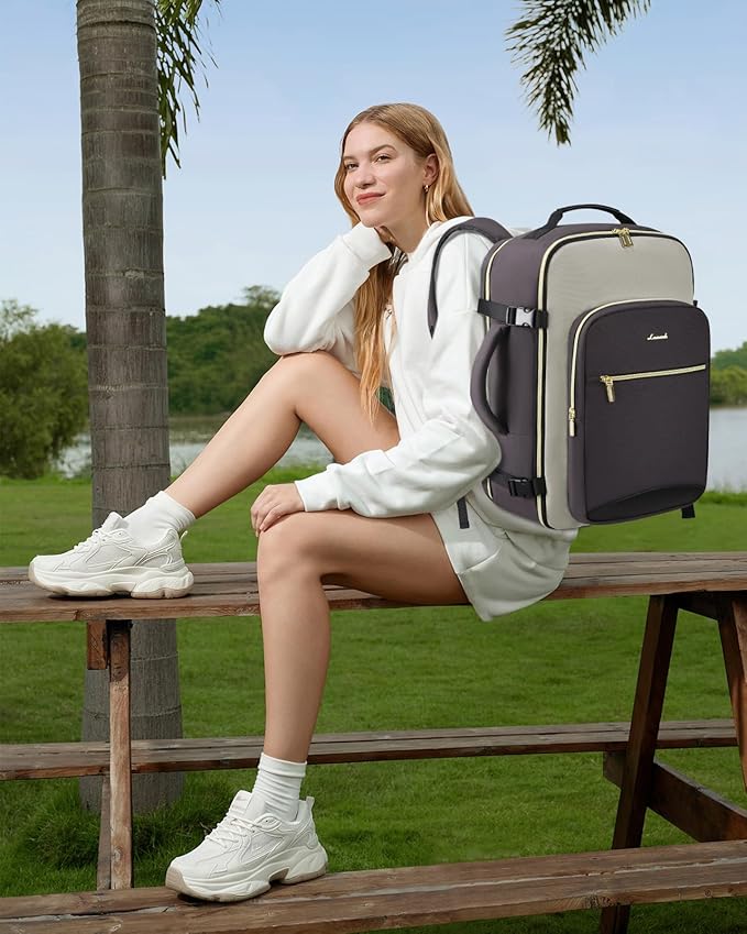LOVEVOOK 50L Travel Backpack for Women & Men, Airline Approved Carry On Luggage - Image 2