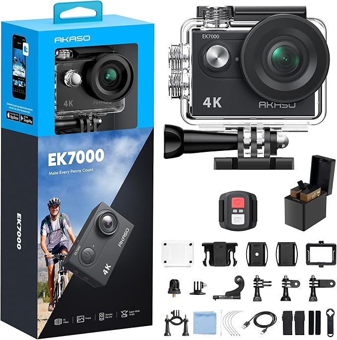 AKASO EK7000 4K30FPS 20MP WiFi Action Camera by AKASO