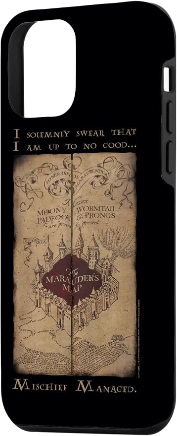 iPhone 12 mini Harry Potter Marauder's Map Words Case - Image 2