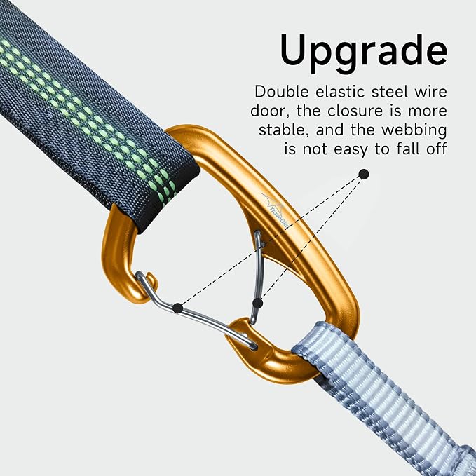 Heavy Duty Carabiner Clip Hook 8KN, - Image 3