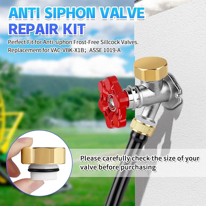 Boltigen Outdoor Faucet Repair Kit, Vacuum Breaker Outside Faucet Set - Image 8